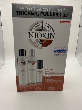 Nioxin System 4 Colored Hair Kit  for hair thinning - Brand New-